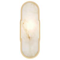WANDLEUCHTE MARMO - Goldfarben, Basics, Stein/Metall (9,6/29,5/12cm) - MAYTONI