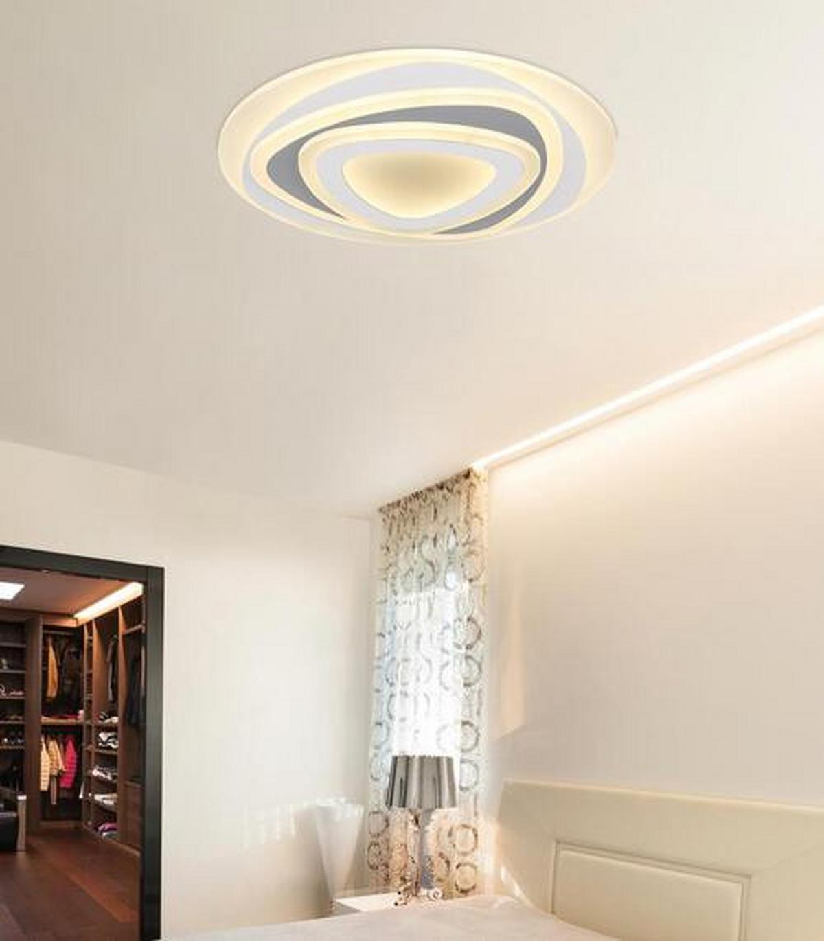 Led Mennyezeti Lámpa 48012-46 Sabatino - antracit/fehér, Design, műanyag/fém (50/6cm) - Globo