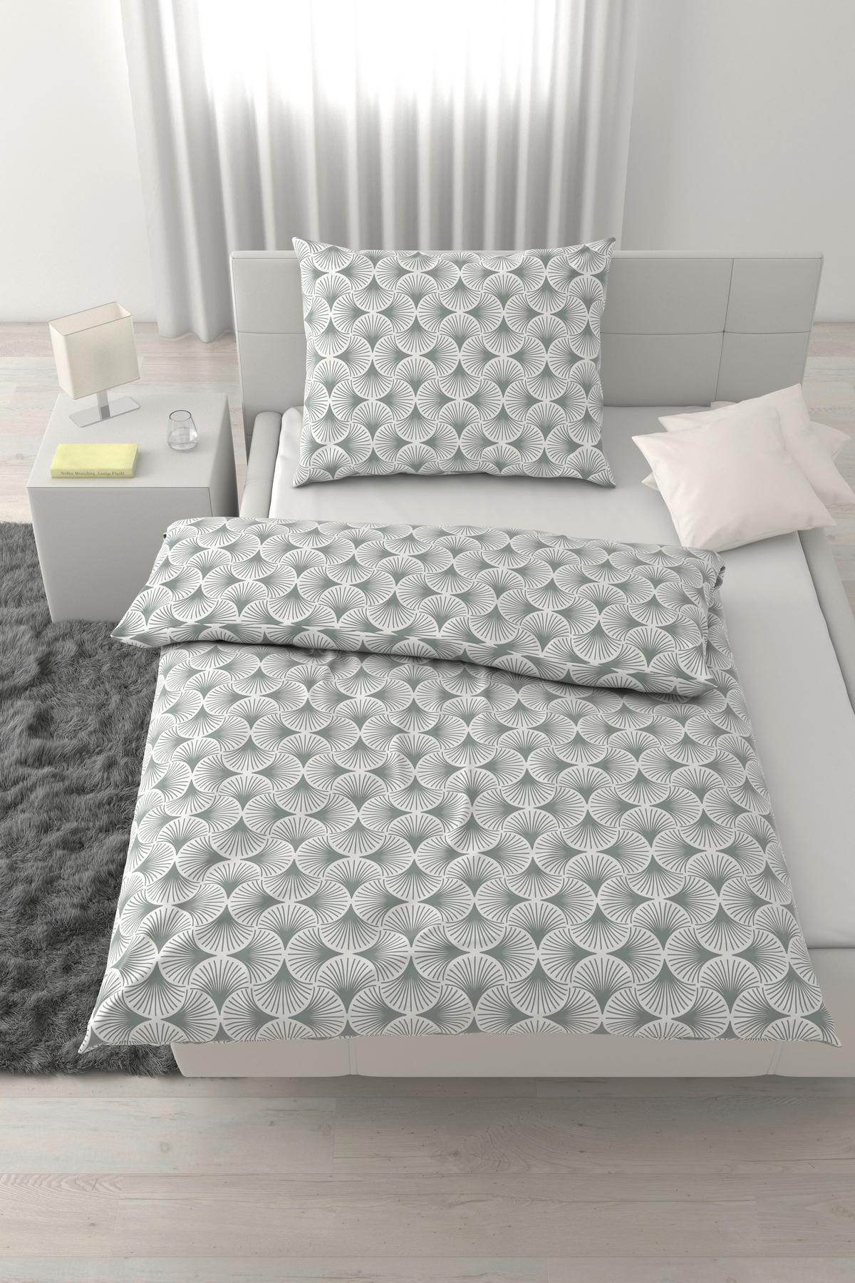 Bettwäsche Silva Silber ca. 140x200cm - Silberfarben, KONVENTIONELL, Textil (140/200cm) - Mömax