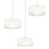 HANGLAMP LUNOUIA - Wit, Basics, Kunststof/Glas (40/150cm)