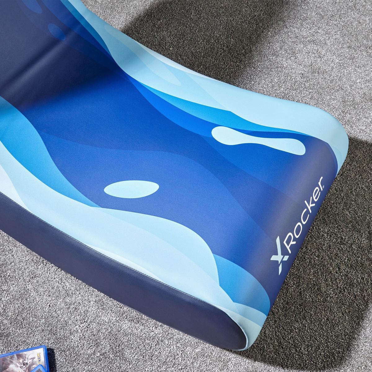 Gamingsessel Video Rocker ca. 41x65x85 cm Blau - Blau, MODERN, Textil (41/65/85cm) - X Rocker