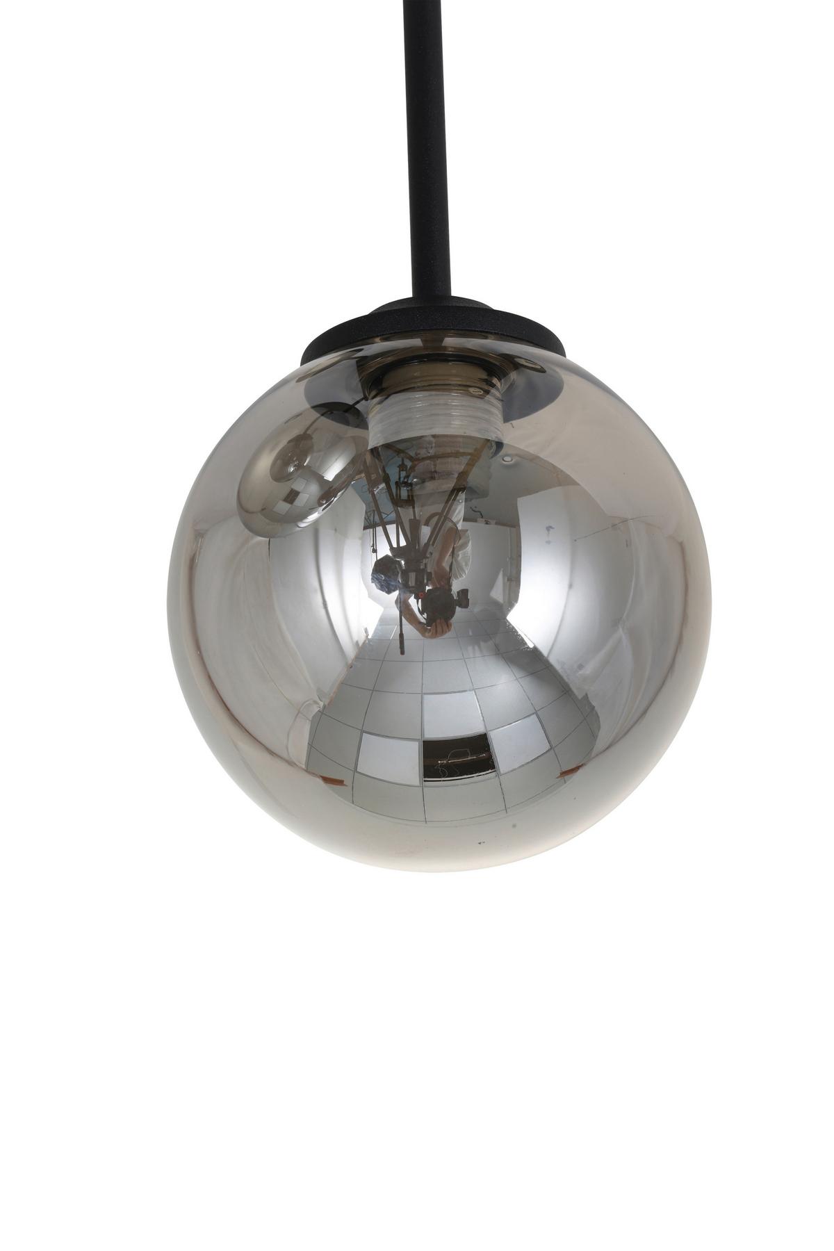LAMPA WISZĄCA MURIEL - czarny, Trend, metal/szkło (25,5/25,5/41cm) - Novel