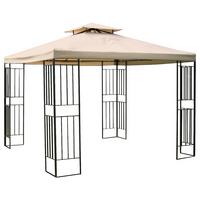 Pavillon Amazonas Beige/Schwarz - Beige, Basics, Kunststoff (300/260/300cm) - Gardenson