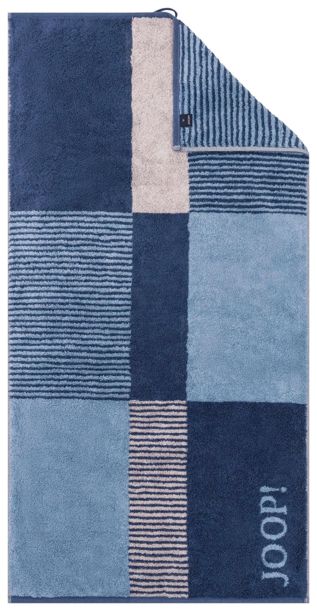 RĘCZNIK JOOP! DIVIDED SQUARES - niebieski, Basics, tkanina (50/100cm) - Joop!