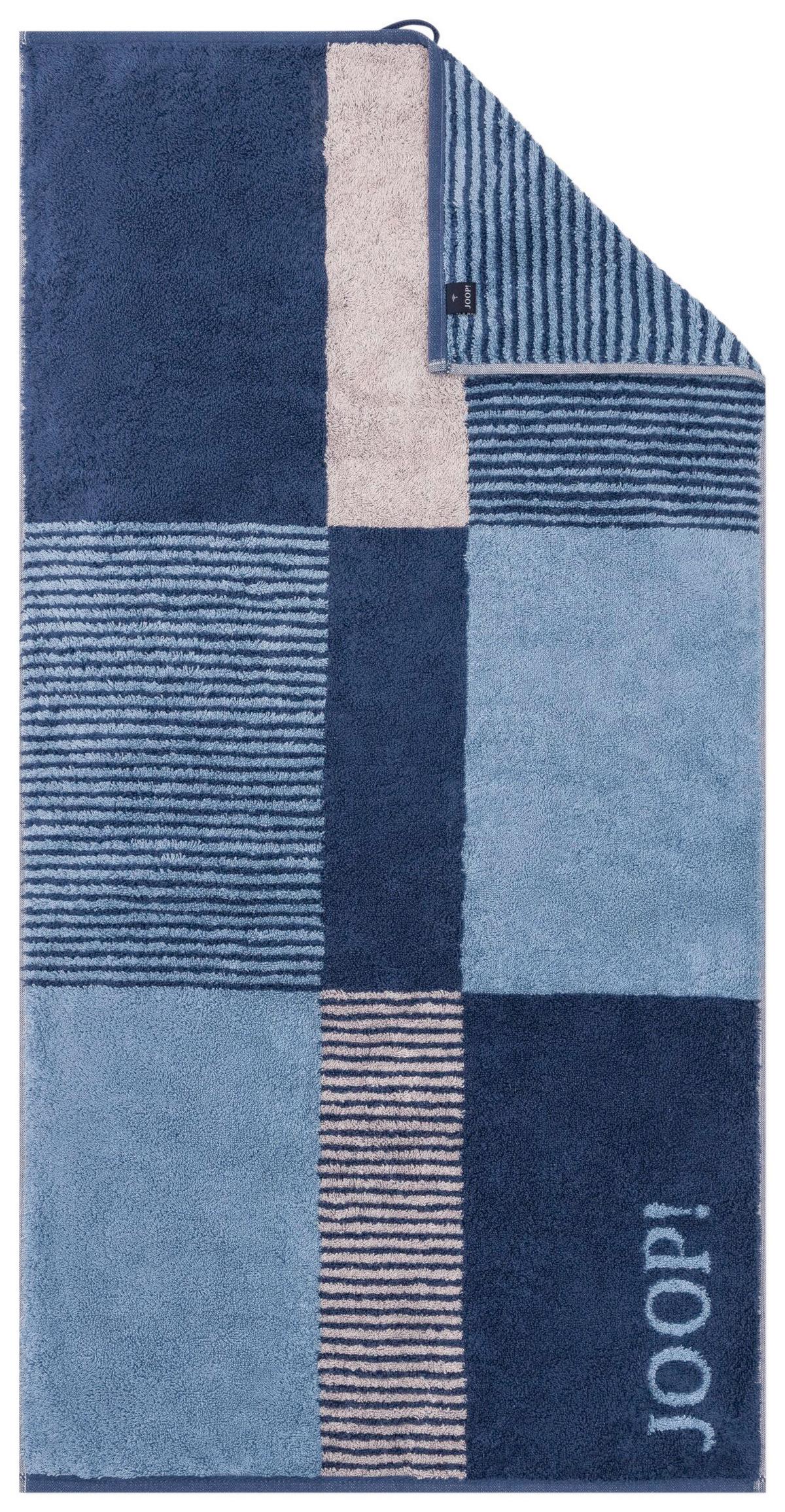 RĘCZNIK JOOP! DIVIDED SQUARES - niebieski, Basics, tkanina (50/100cm) - Joop!