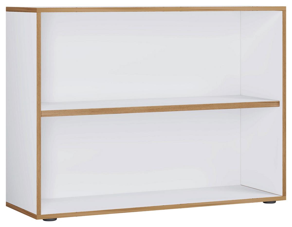 AKTENREGAL SALIA B100 - Honigeiche/Weiss, Design, Holzwerkstoff/Kunststoff (100/74/33cm) - MID.YOU