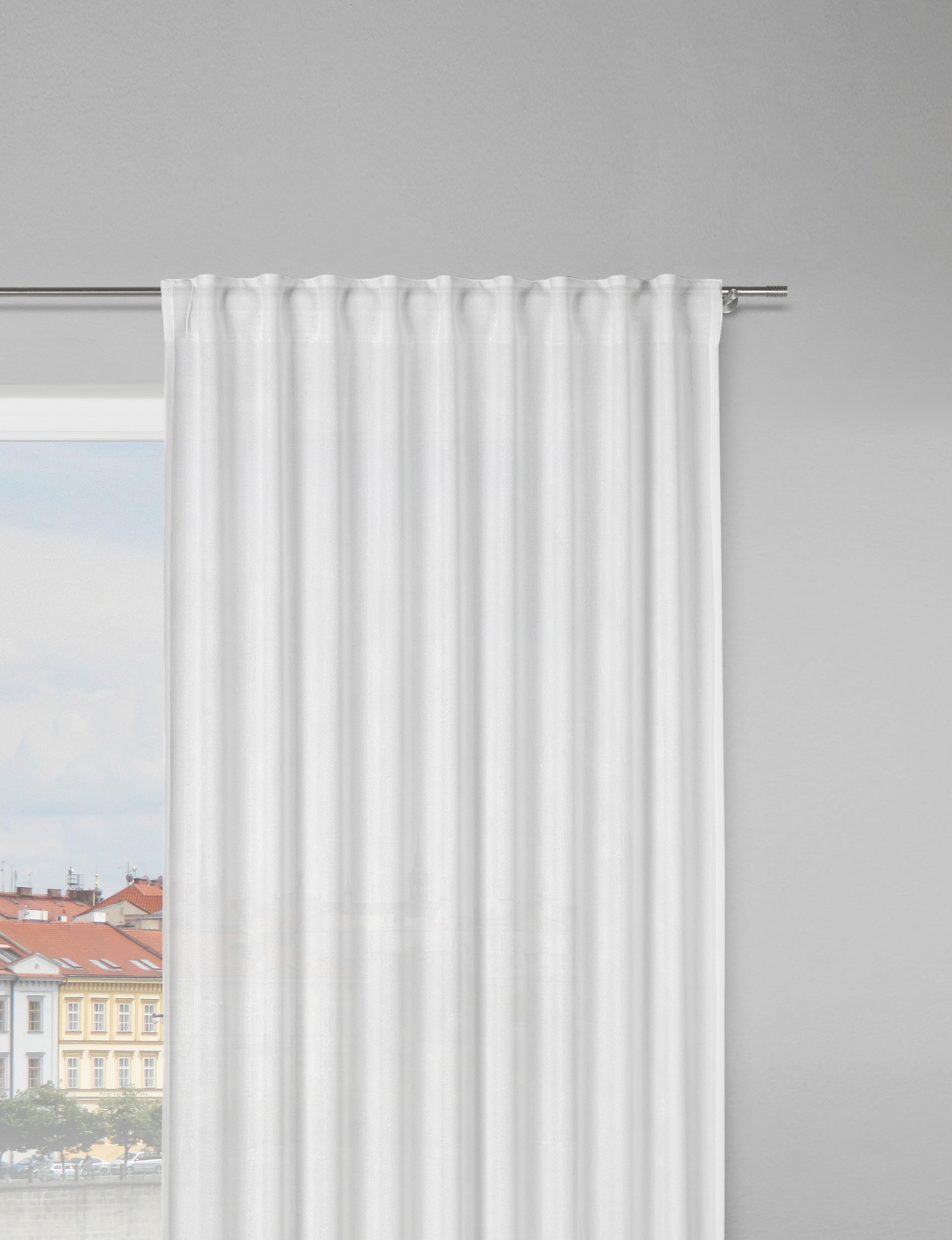 Končana Zavesa Ben - naravne barve, Moderno, tekstil (135/245cm) - Modern Living