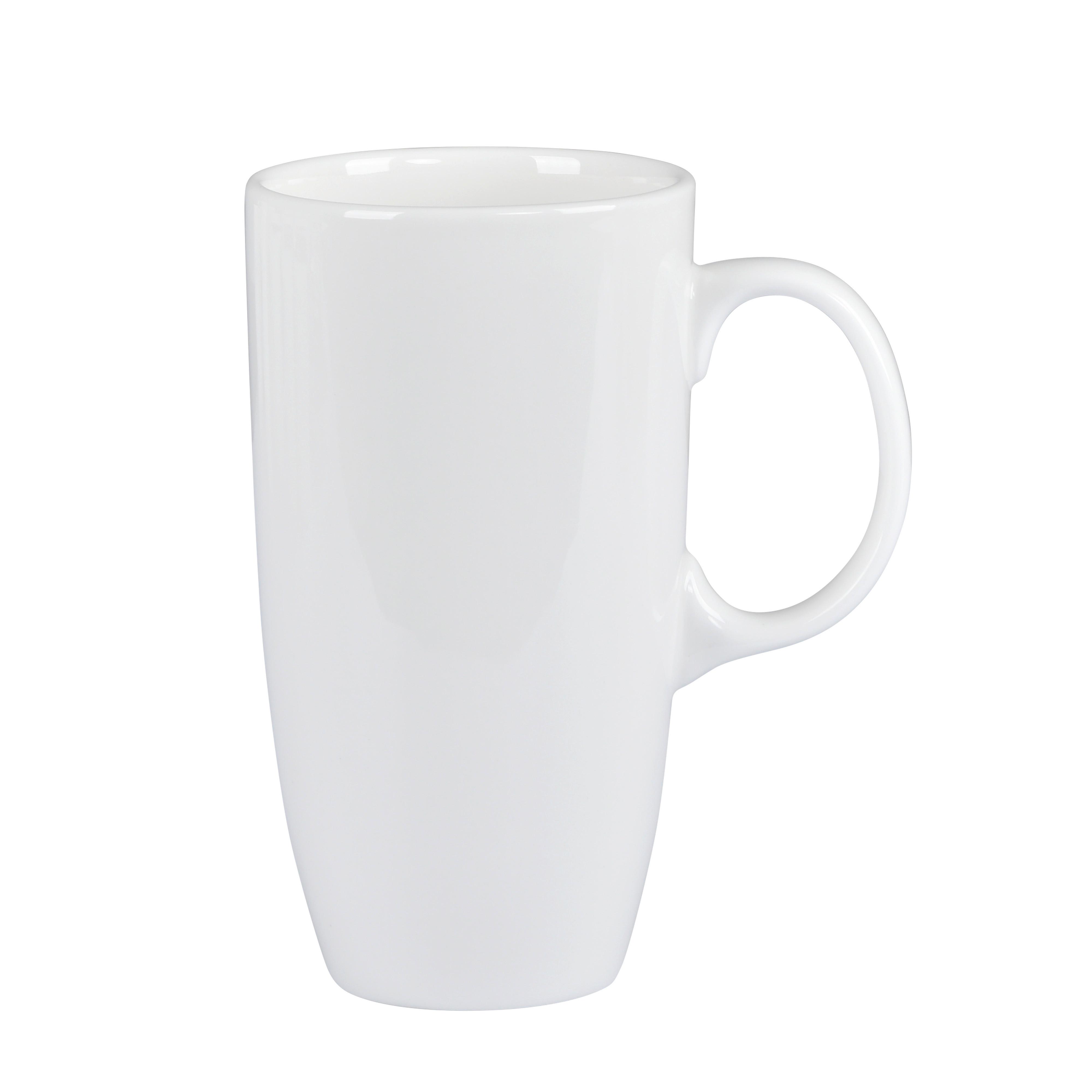 Kávésbögre High - fehér, Konventionell, kerámia (8,7/16cm) - Premium Living