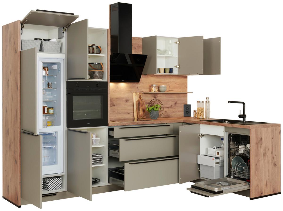 Bucătărie la comandă Easytouch - Modern, material pe bază de lemn (312,5/187,5cm) - Nobilia