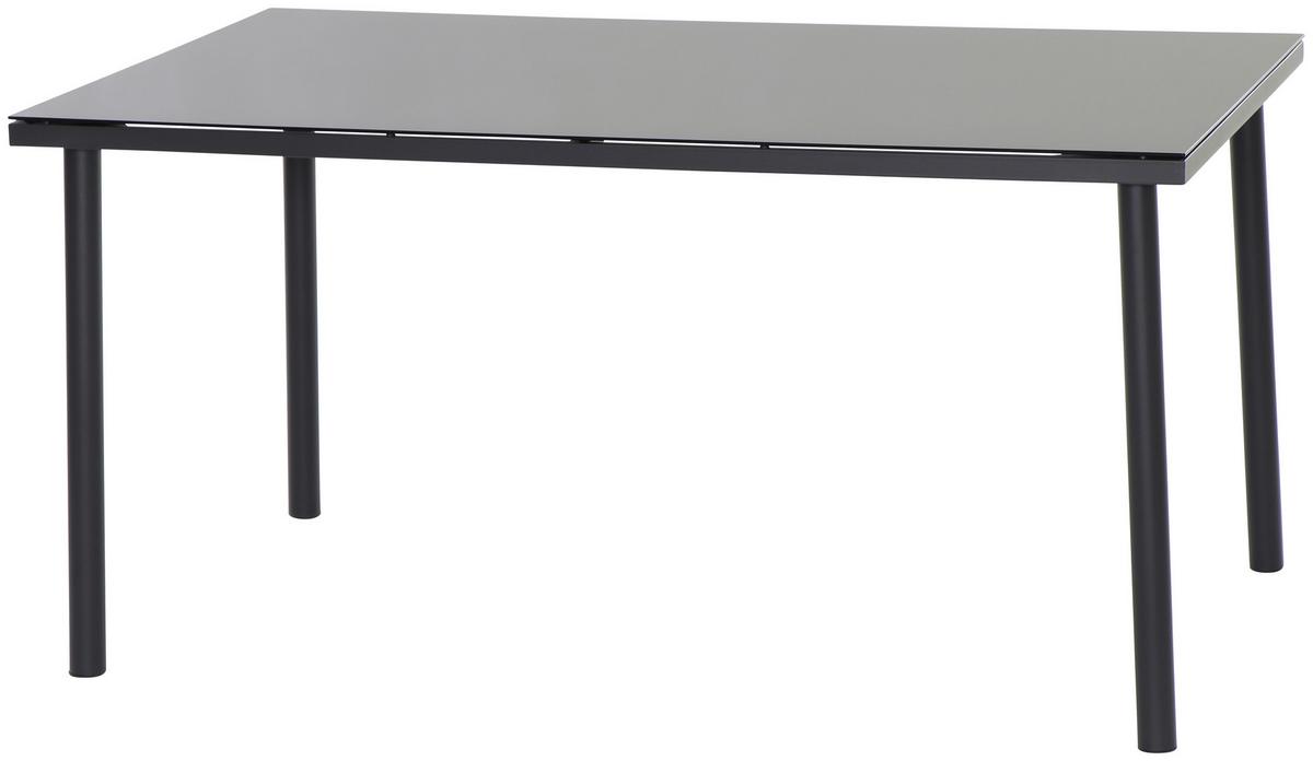 Vrtna Garnitura Torino, Siva, 7-Delno - siva, Moderno, kovina/steklo (150/74/90cm) - Beldano