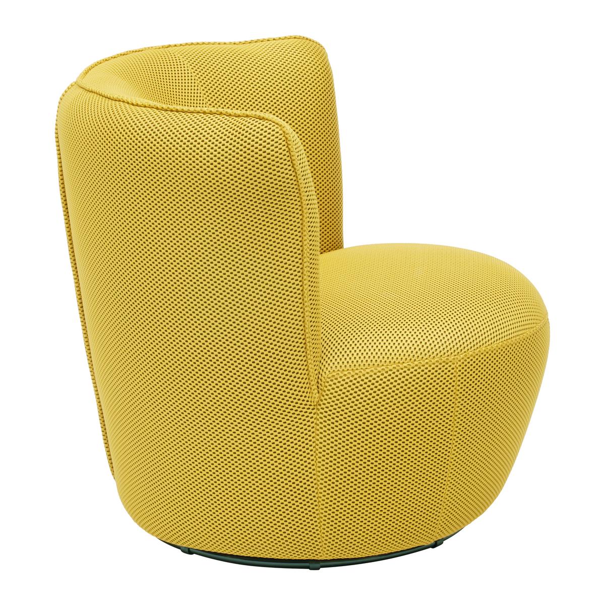 Drehsessel Jasima Mesh Hellgelb - Gelb, MODERN, Textil/Metall (77/81/85cm) - Mömax