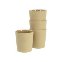 Set Skodelic Futuro Sand, 4-Delni - svetlo rjava, Basics, keramika (500ml) - Creatable