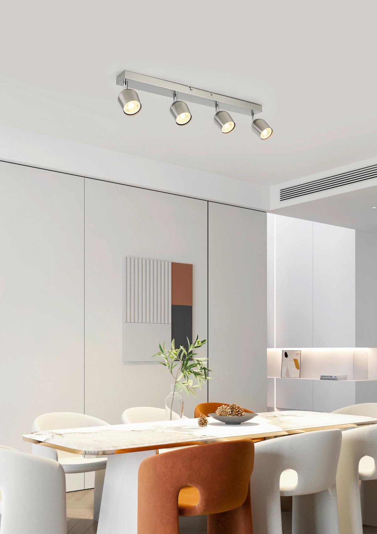 Reflektor Ernestine - barve kroma/barve niklja, Romantika, kovina/umetna masa (56/7,5/14cm) - Mömax