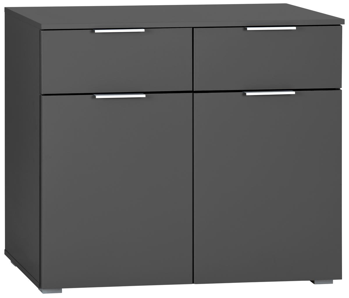 Komoda Alabama - siva/boje aluminija, Moderno, drvni materijal (93/81/42cm) - Modern Living