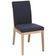Stuhl in Anthrazit - Eichefarben/Anthrazit, KONVENTIONELL, Holz (49/91/65cm) - ZANDIARA