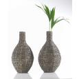 Vase Tobi in Braun/Schwarz - Schwarz/Braun, LIFESTYLE, Weitere Naturmaterialien/Metall (32/60cm) - MÖMAX modern living