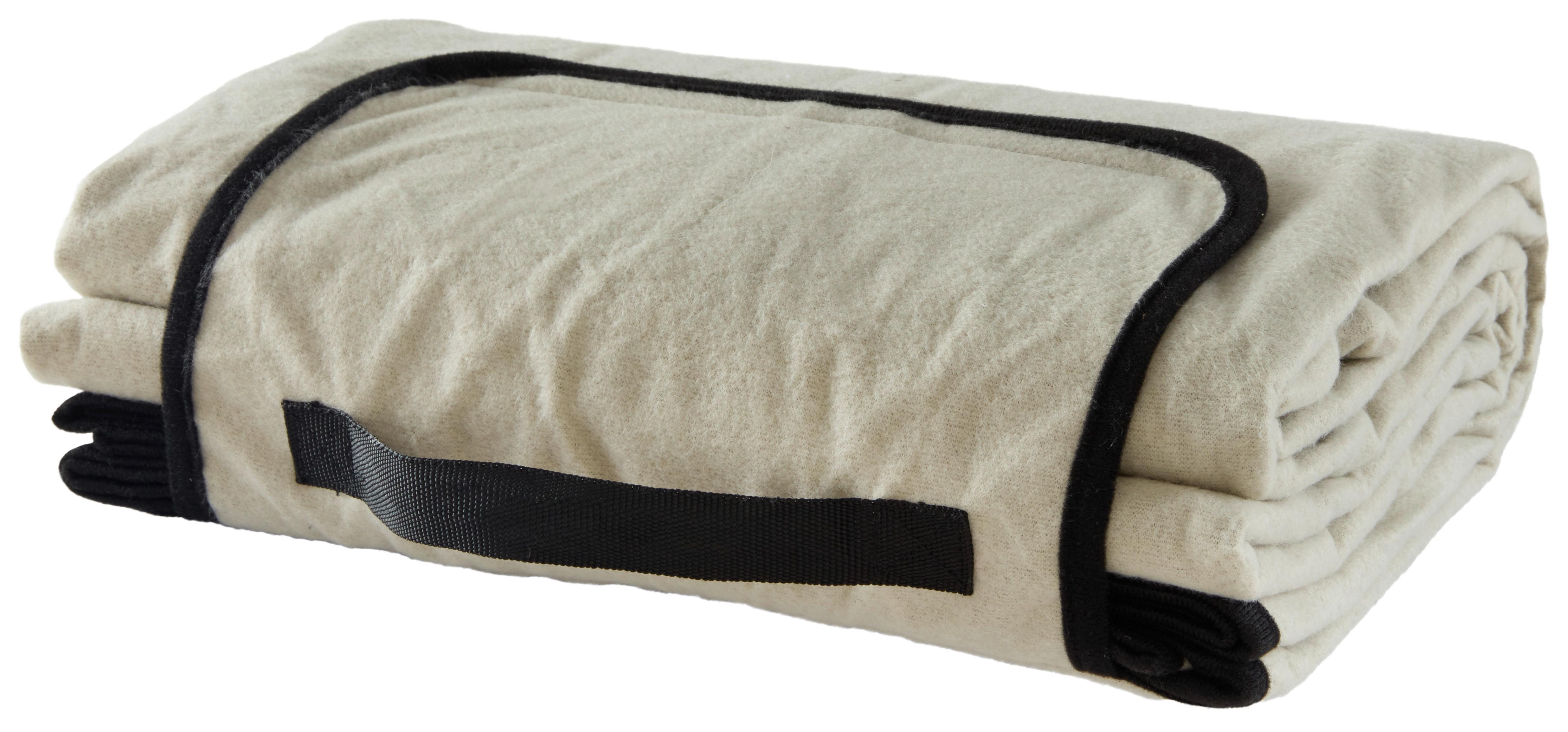 Picknickdecke Lara in Taupe ca. 200x200cm - Taupe, KONVENTIONELL, Textil (200/200cm) - Modern Living