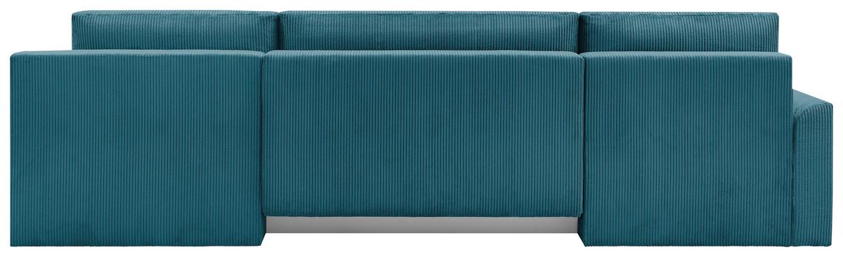 Coltar KIM U - turcoaz, Modern, lemn (146/313/160cm) - Modern Living