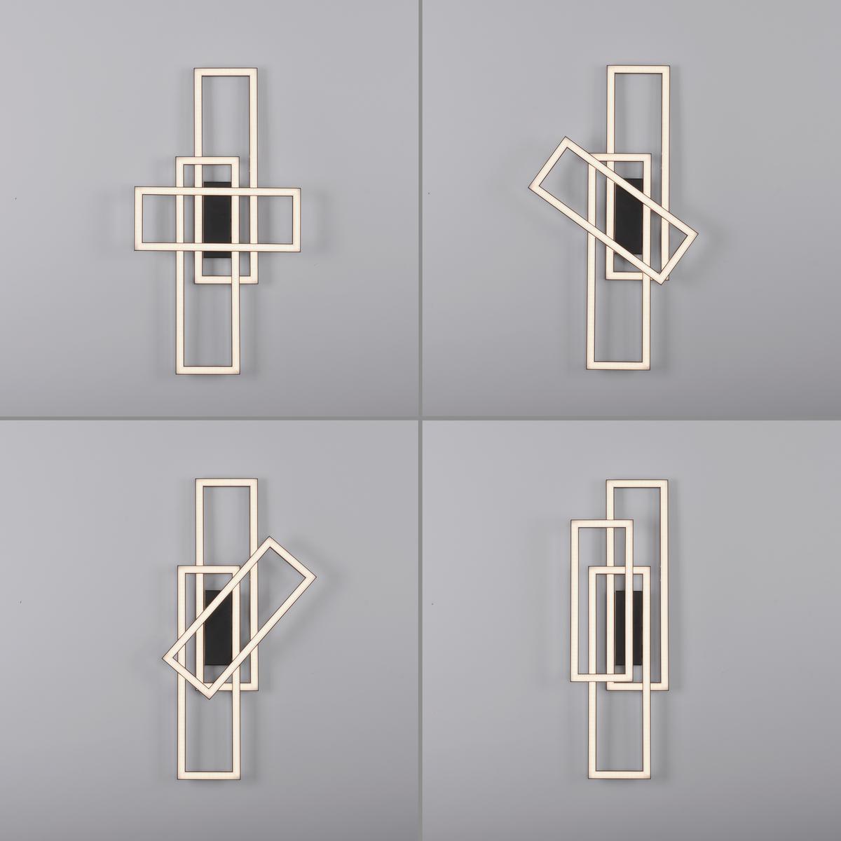 LAMPA SUFITOWA LED IVEN - czarny, Modern, tworzywo sztuczne/metal (65/34,8/6,8cm)