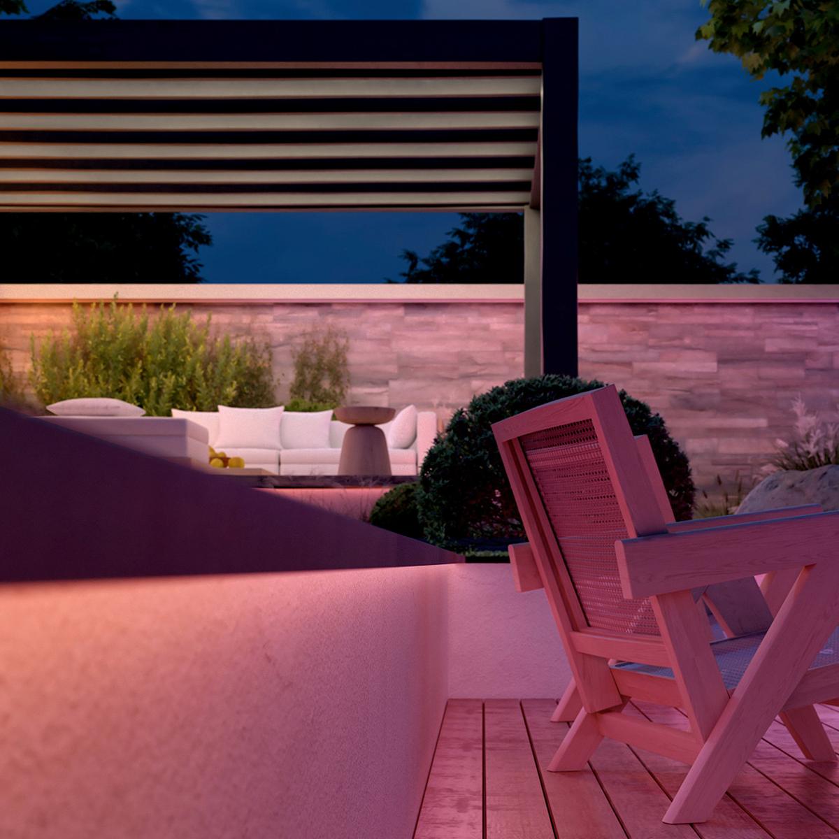 TAŚMA LED HUE FLUX OUTDOOR STRIP 10M - biały, Konventionell, tworzywo sztuczne (1.5/0.6/1000cm) - Philips HUE