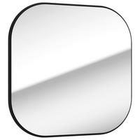 LUSTRO ŚCIENNE MO-RE - czarny, Modern, materiał drewnopochodny/szkło (60/60/2,1cm) - MID.YOU