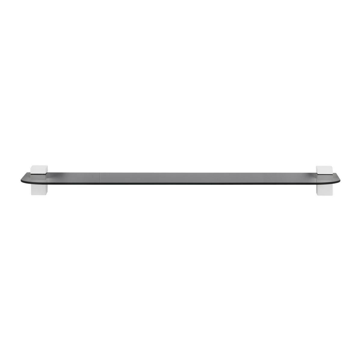 Glasablage Gerundet in Schwarz - Schwarz, Glas (60/0,4/15cm) - Mömax