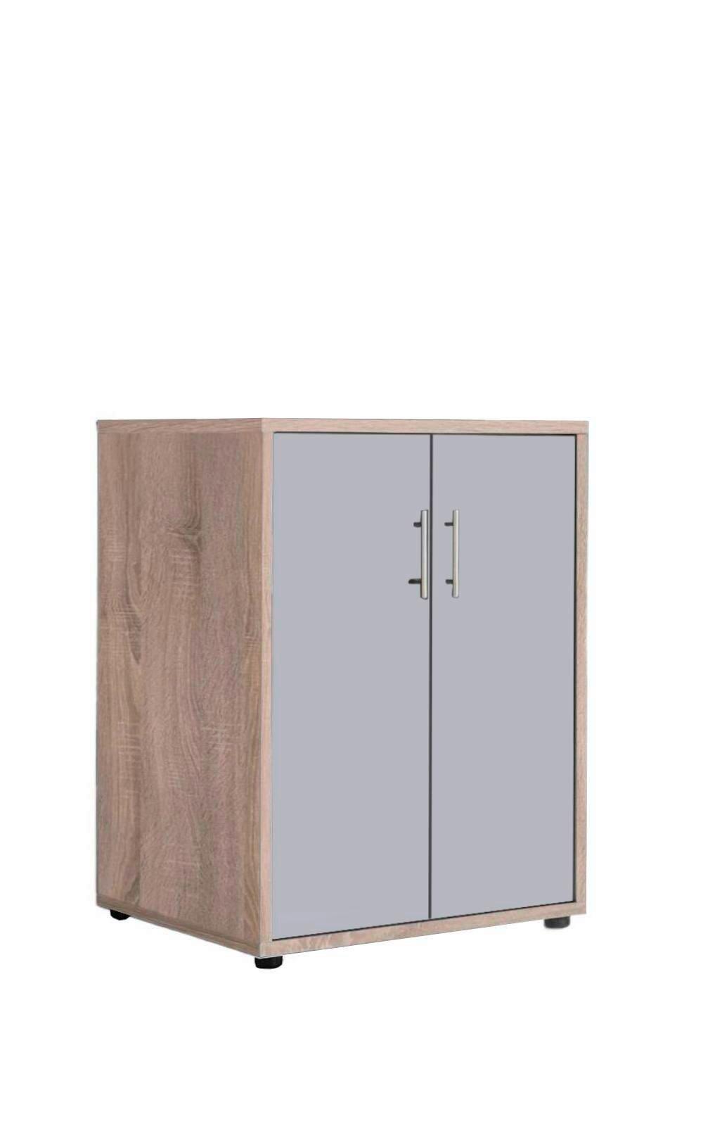 AKTENSCHRANK OFFICE EDITION - Grau/Sonoma Eiche, MODERN, Holzwerkstoff (54/74/50cm) - MID.YOU
