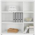 Polc Cora - Fehér, modern, Faalapú anyag (113/115/37cm) - Premium Living Polc Cora - Fehér, modern, Faalapú anyag (113/115/37cm) - Premium Living