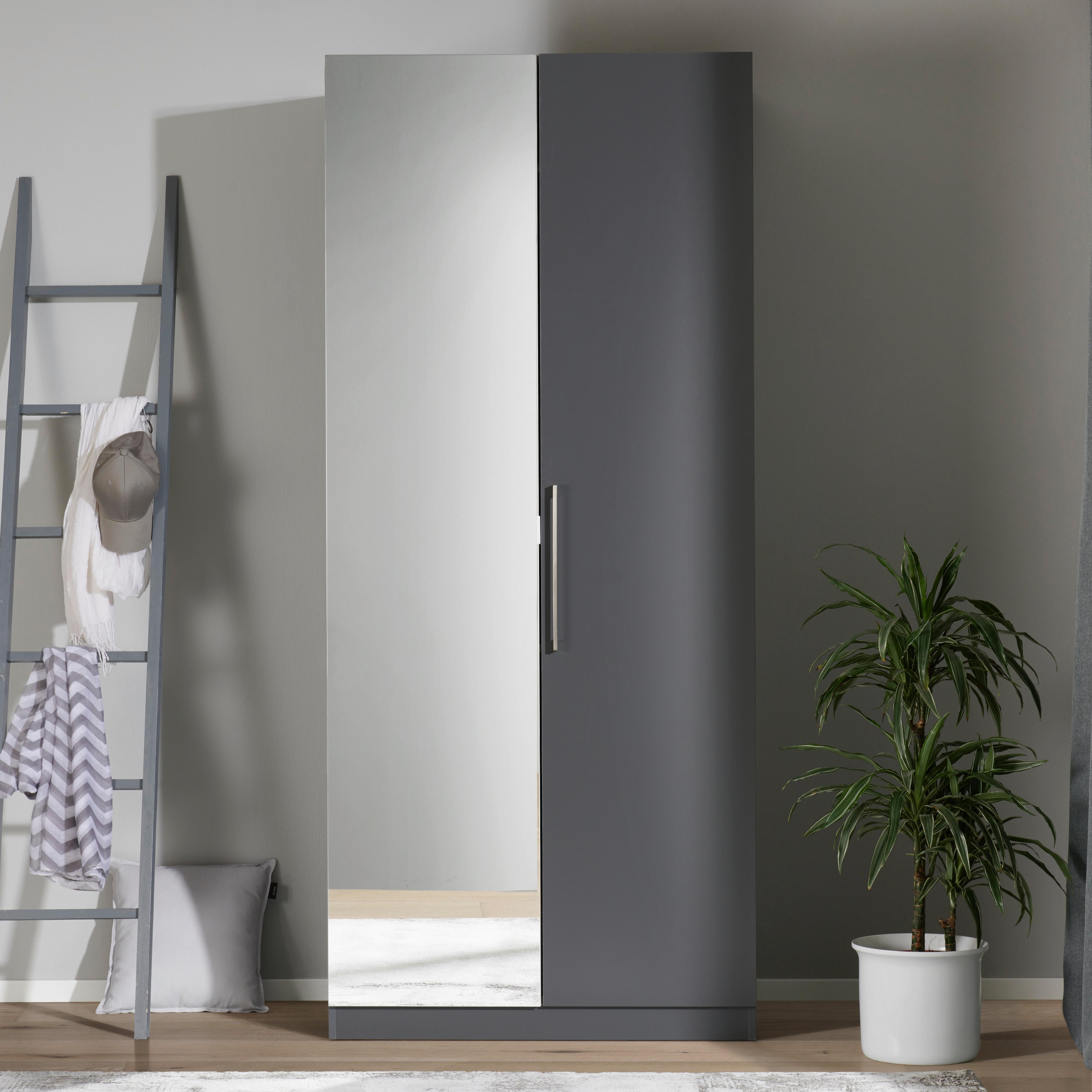 GARDEROBSSTOMME UNIT -BASED- - antracit, Modern, trämaterial (91,1/210/56,5cm) - Based