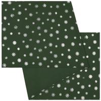 Tischläufer Christmas Fable Grün/Silber ca. 45x150cm - Grün, KONVENTIONELL, Textil (45/150cm) - Modern Living