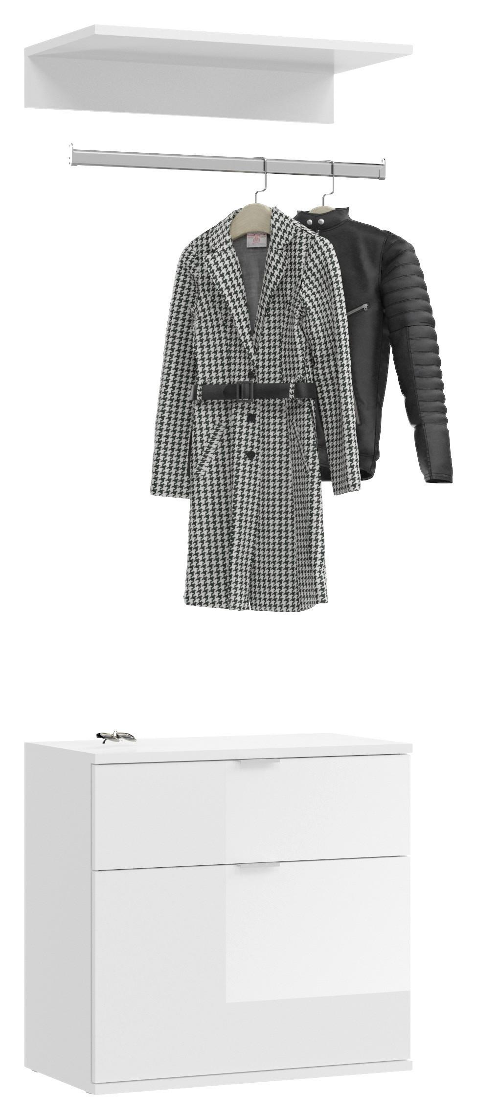 Predsoba Projekt X - bela, Moderno, leseni material (61/62/34cm) - MID.YOU