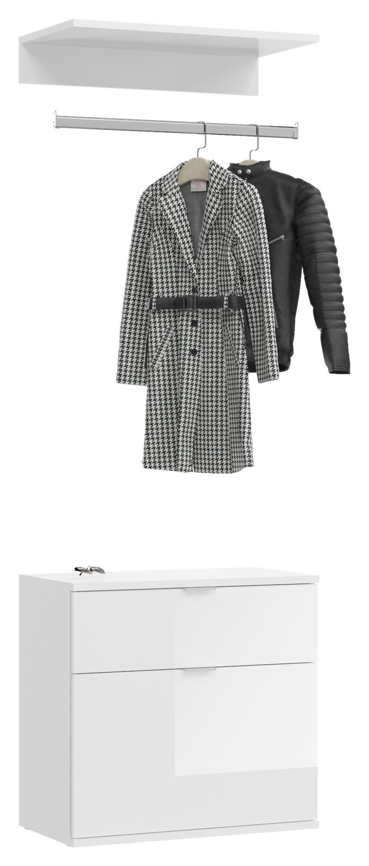 Predsoba Projekt X - bela, Moderno, leseni material (61/62/34cm) - MID.YOU