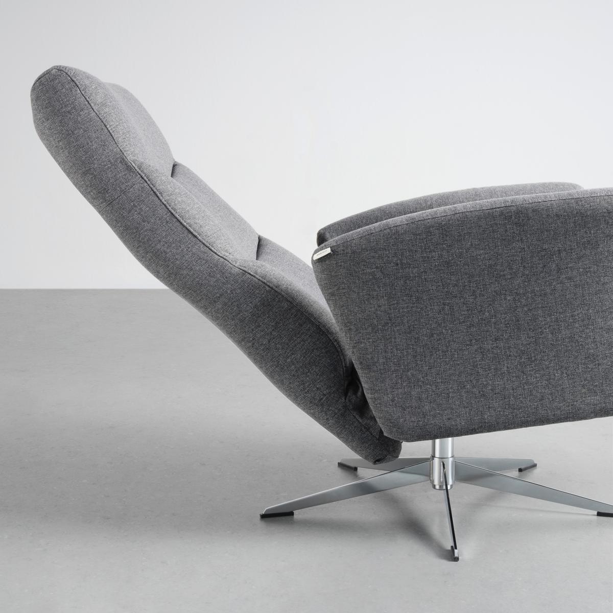 Relaxsessel SUP in Anthrazit - Dunkelgrau, MODERN, Textil/Metall (73/106/82cm) - Premium Living