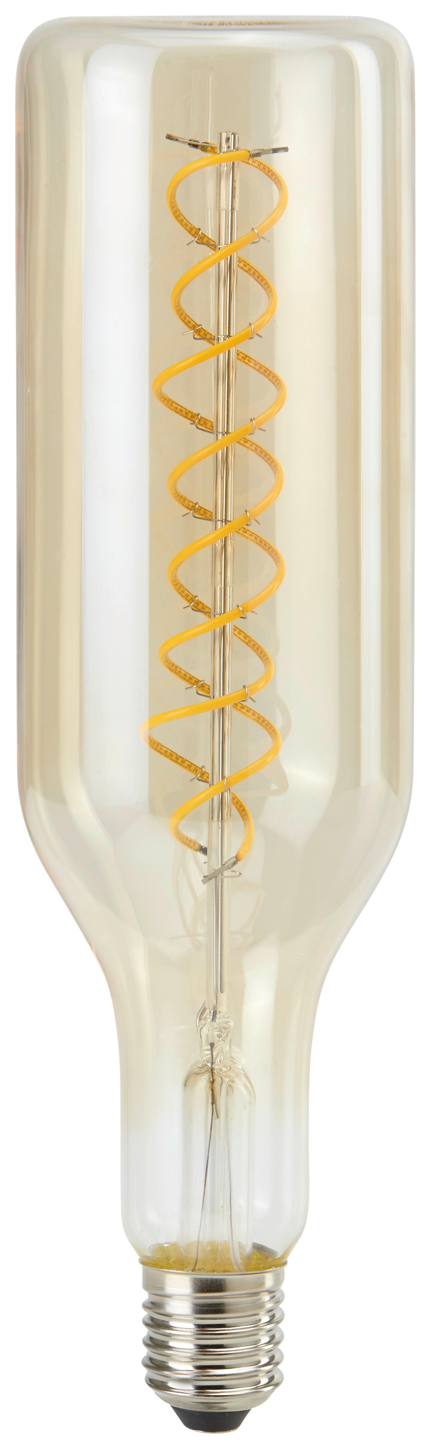 LED-Leuchtmittel DIY max. 6 Watt - Bernsteinfarben, MODERN, Glas/Metall (7,5/7,5/24,5cm)