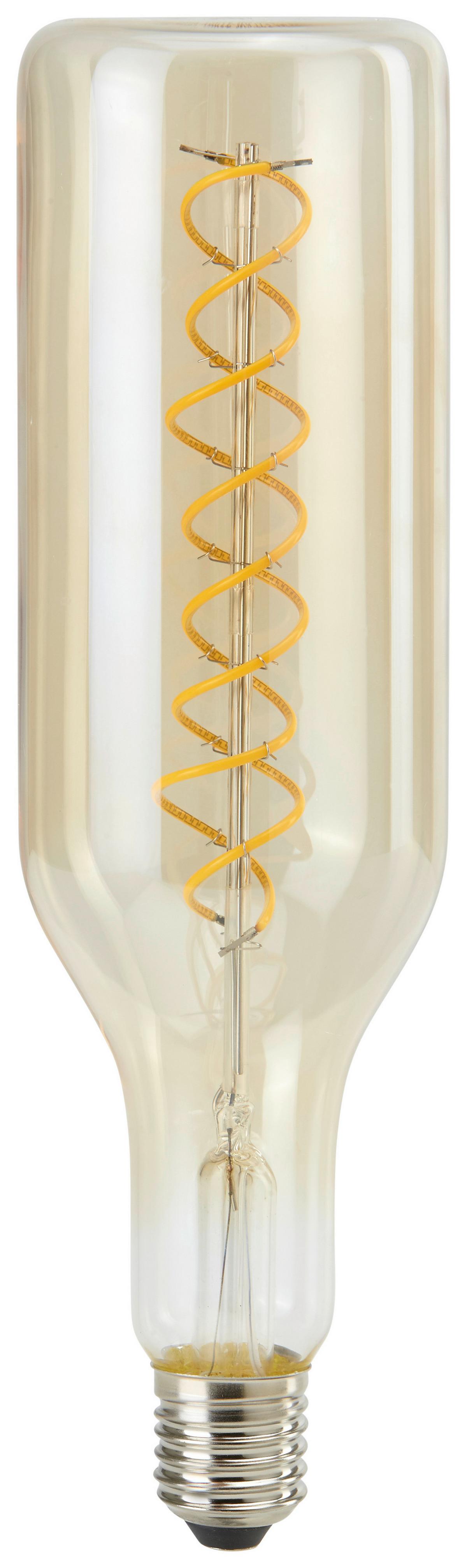 Dekorativna Led-sijalka Diy, E27, 4 W - barve jantarja, Moderno, kovina/steklo (7,5/7,5/24,5cm)