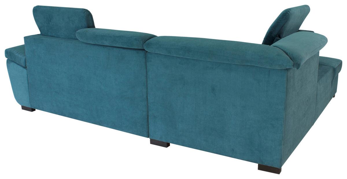 Kutna Garnitura Vince - plava/crna, Design, tekstil/plastika (202/280cm) - Modern Living