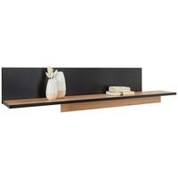 Wandboard Hayato in Schwarz/Eiche Artisan - Schwarz/Eiche Artisan, MODERN, Holzwerkstoff (154/35,4/21,9cm) - Mömax