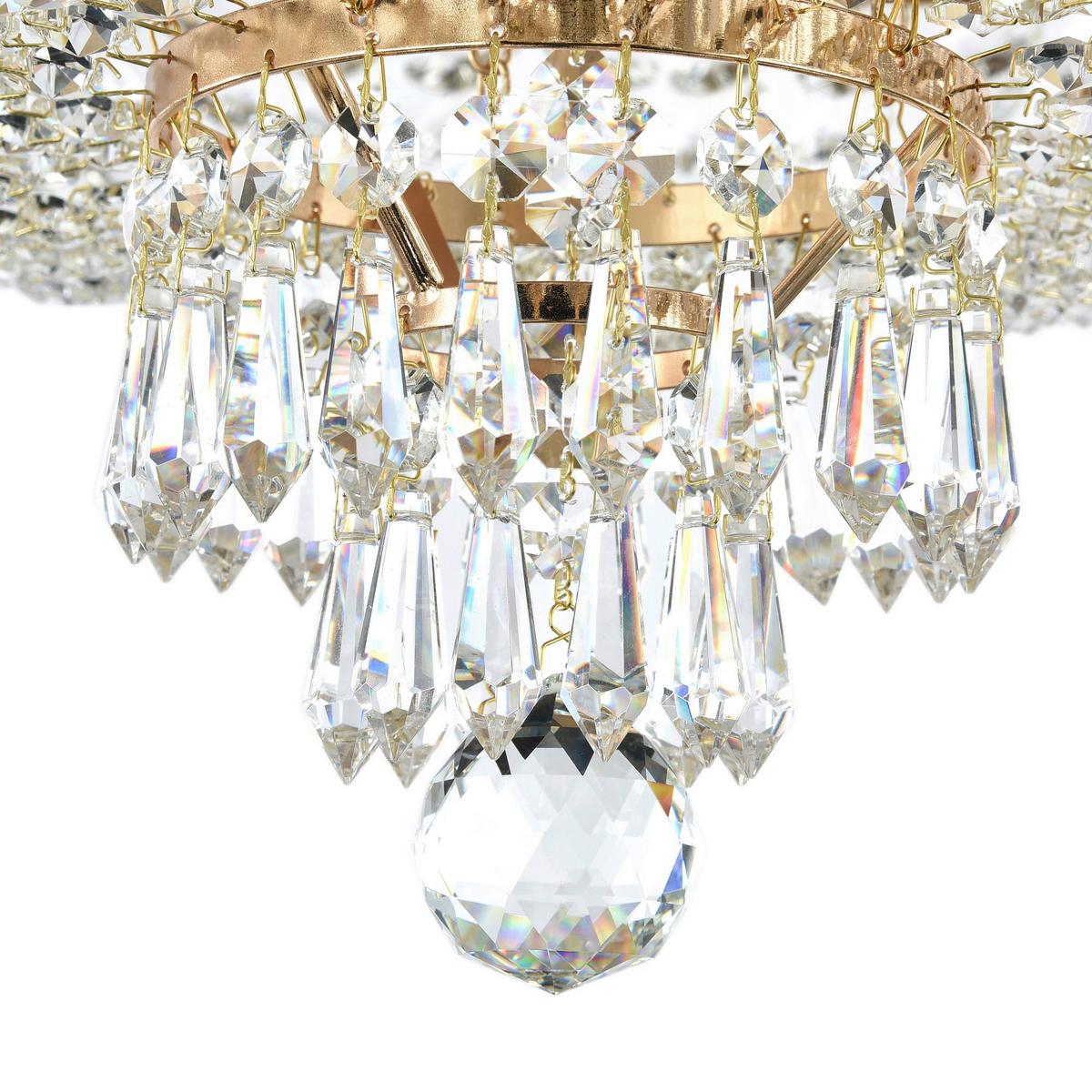 Kronleuchter Palace Goldfarben max. 60 Watt - Goldfarben, Trend, Glas/Metall (40/37/40cm) - MAYTONI