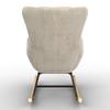 RELAXFÅTÖLJ EMILIO - beige/naturfärgad, Modern, metall/trä (68/92/87cm) - Bessagi Home