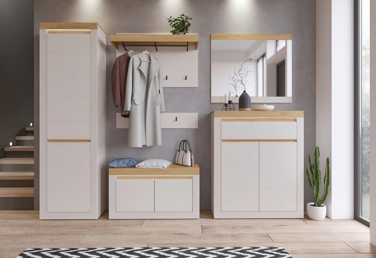 Comodă cu usi NAXXAR - cașmir/culoare lemn stejar, Trend, material pe bază de lemn (94,2/113,5/34,6cm) - Modern Living