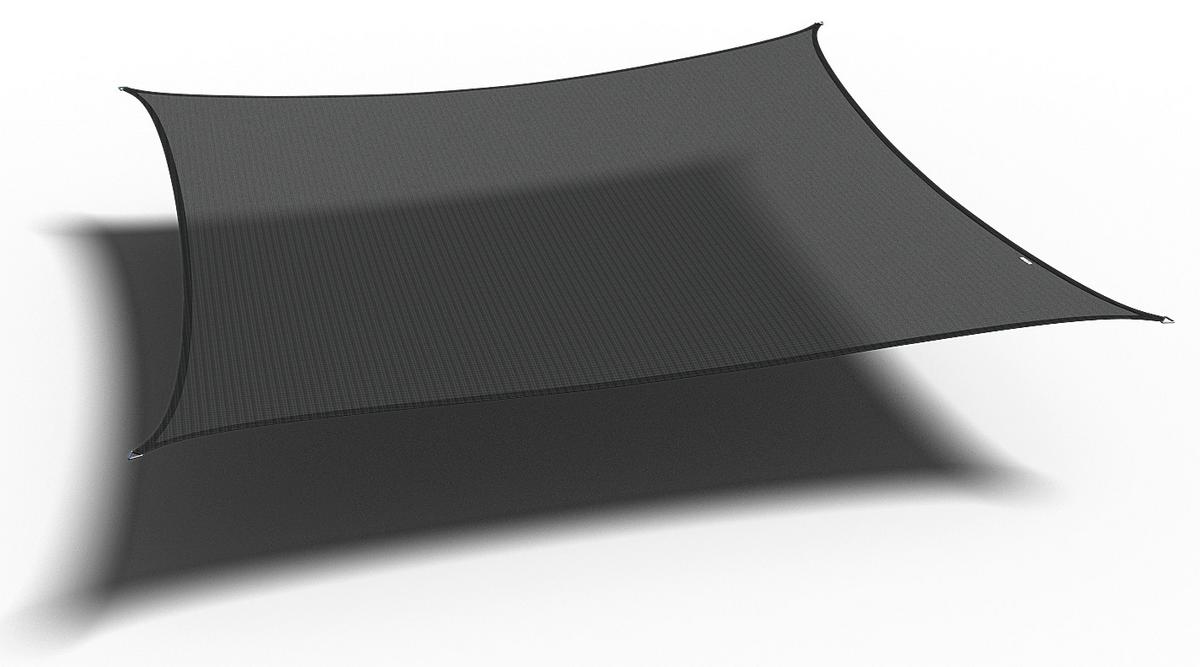 Sonnensegel Coolfit Schwarz - Schwarz, MODERN, Kunststoff (500/1/500cm) - Gardenson