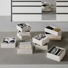 FÖRVARINGSLÅDOR SET LOUIS - 2PCS - beige, Modern, papper/textil (40/10.5/21cm) - Mömax