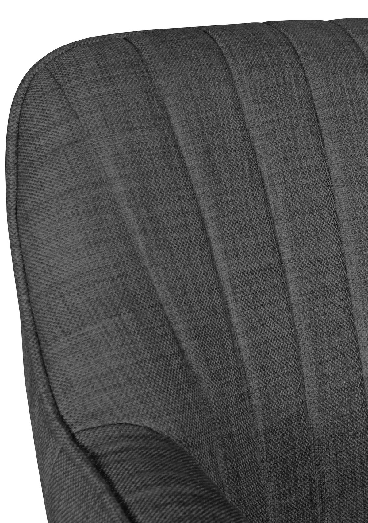 Schreibtischstuhl Mara ca. 65x83x65 cm Anthrazit - Anthrazit/Schwarz, MODERN, Kunststoff/Textil (65/83/65cm) - MID.YOU