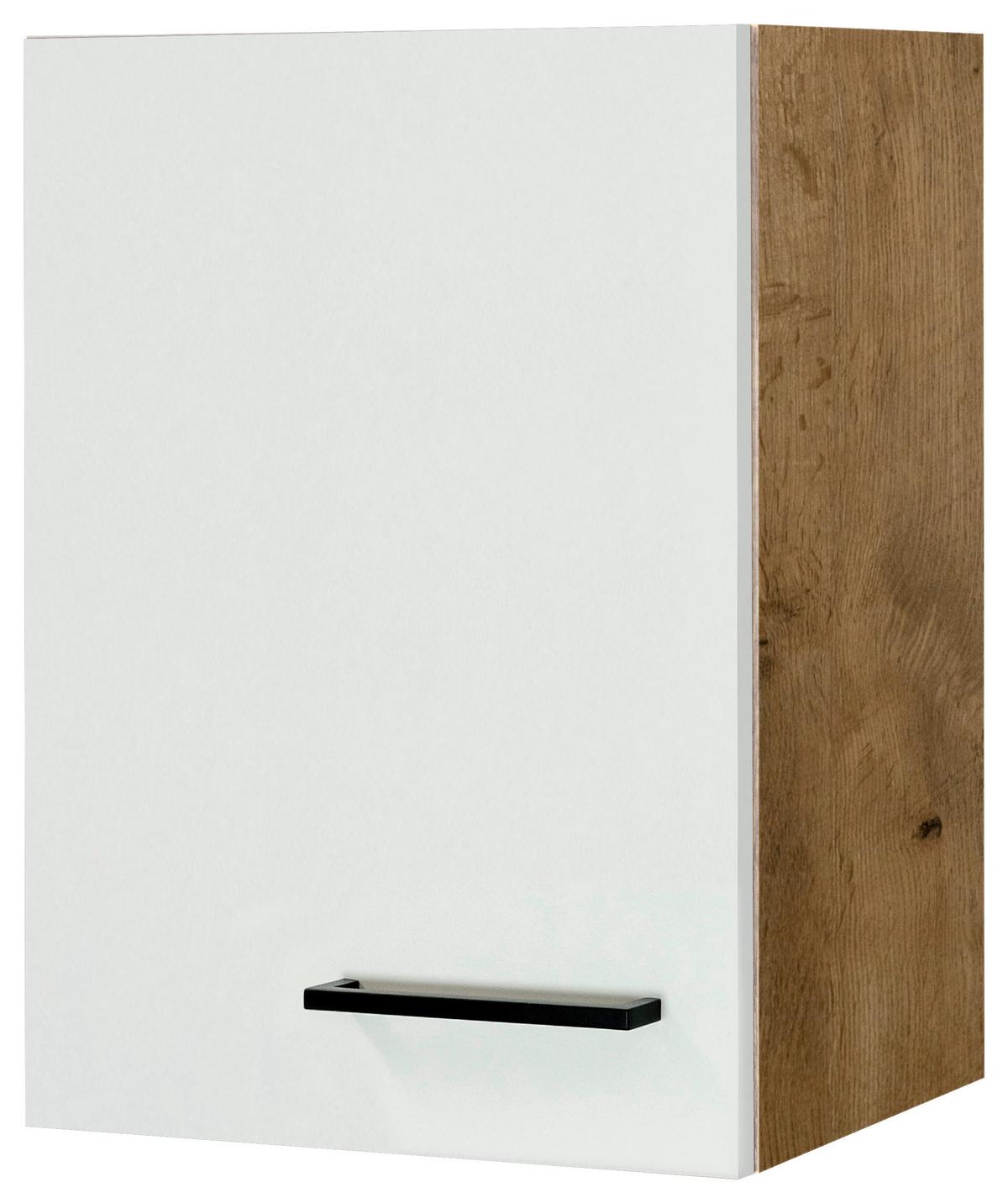 Küchenoberschrank Avila Eichefarben/Magnolie - Eichefarben/Magnolie, KONVENTIONELL, Holzwerkstoff/Metall (40/54,8/32cm) - FlexWell