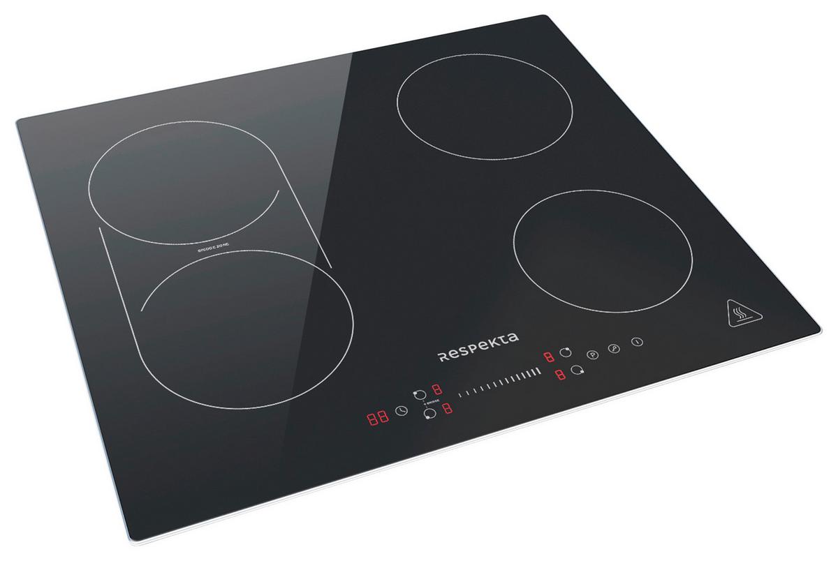 Backofenset Adrian Induktion autark 3.250 Watt Schwarz - Schwarz, Basics, Glas/Metall (59,5/59,5/57,5cm) - Respekta