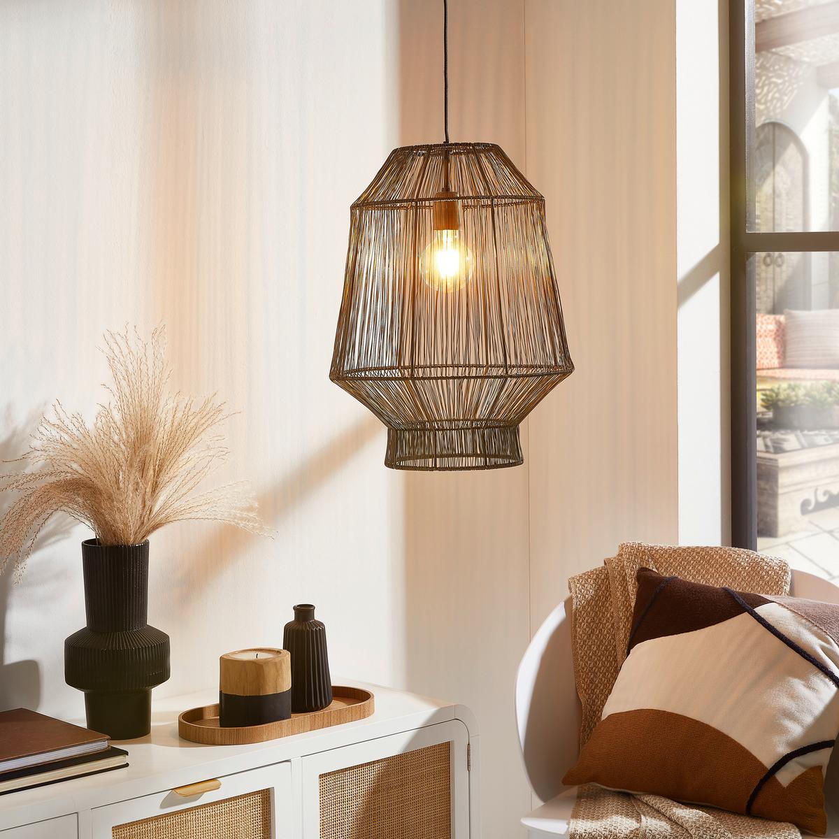 LAMPA WISZĄCA 2934418 - kolor brązu, Trend, metal (37/46cm) - Light & Living