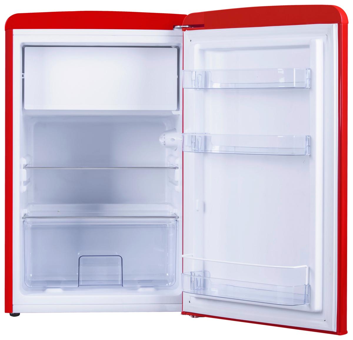 Kühl-Gefrier-Kombination KS15610R - Rot (55/87,5/61,5cm) - Amica