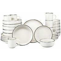 Kombiservice 24794 Nordic Festive Creme - Goldfarben/Creme, Basics, Keramik - Creatable