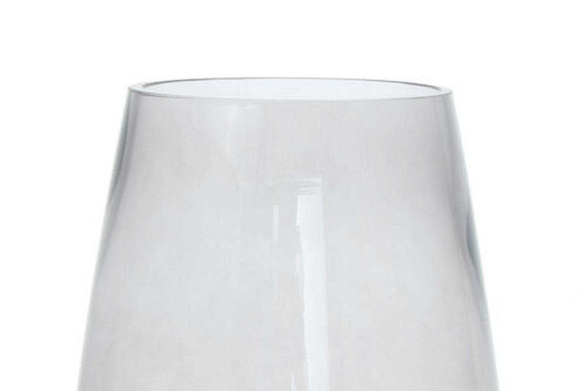 Vase Grau/Goldfarben - Goldfarben/Grau, Design, Glas/Metall (25/48,5/25cm) - Kayoom