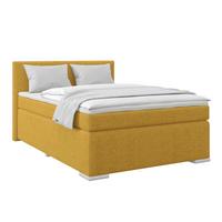 Boxspring Krevet Mira - zlatne boje, Konvencionalno, metal/tekstil (140/200cm) - Best Price